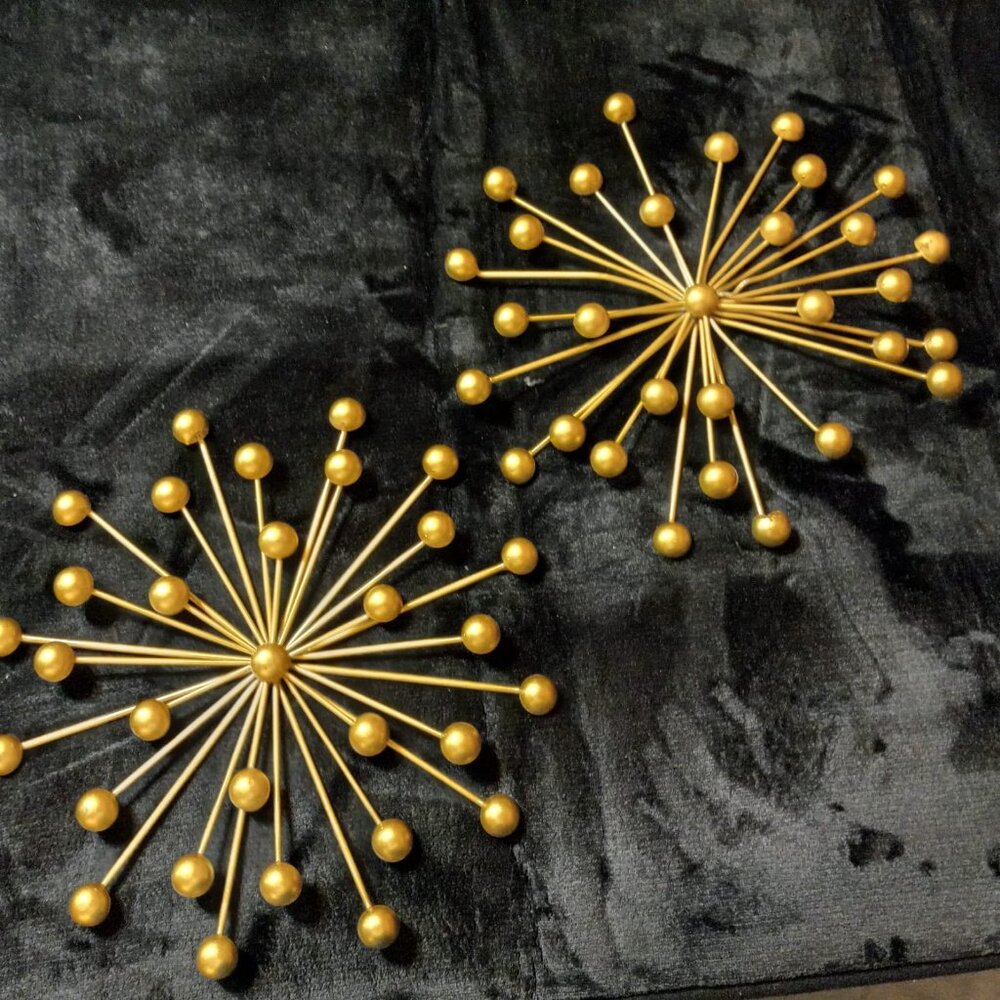 COPY - 2 Beaded Starburst wall hangings